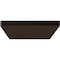 Ekena Millwork 3"W x 12"D Logan Hidden Support Steel Bracket w/ 8" Support Depth, Hammered Brown BKTM03X12LOHBR - alternate 4